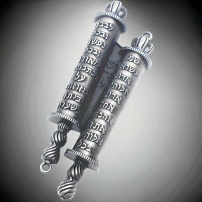 Torah Scroll Mezuzah with Shema Yisrael – Elegant Jewish Doorpost Blessing The Israel Store