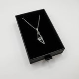 Israel Map with Star of David Necklace - Silver The Israel Store