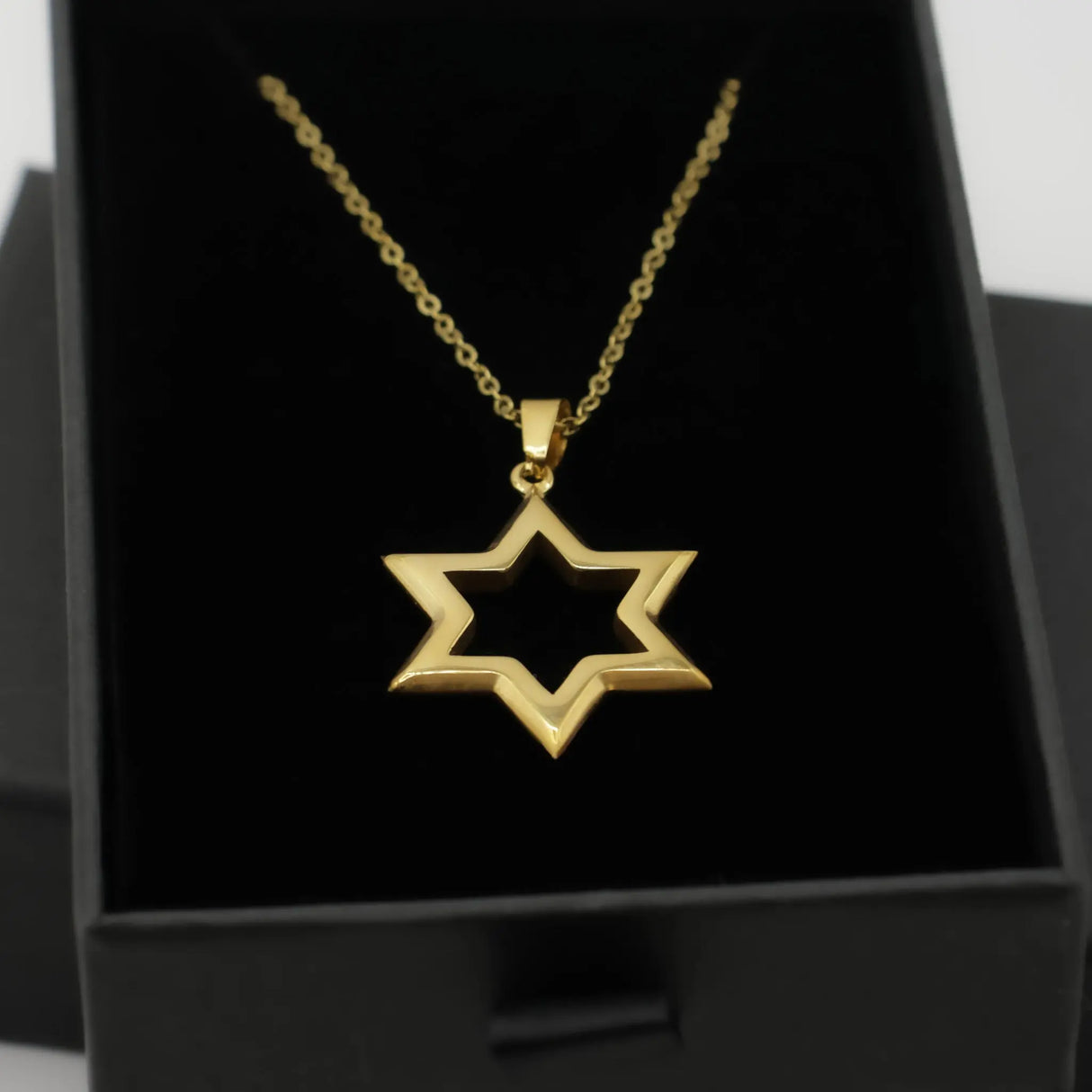 Elegant 18K Gold Plated Star of David Necklace The Israel Store