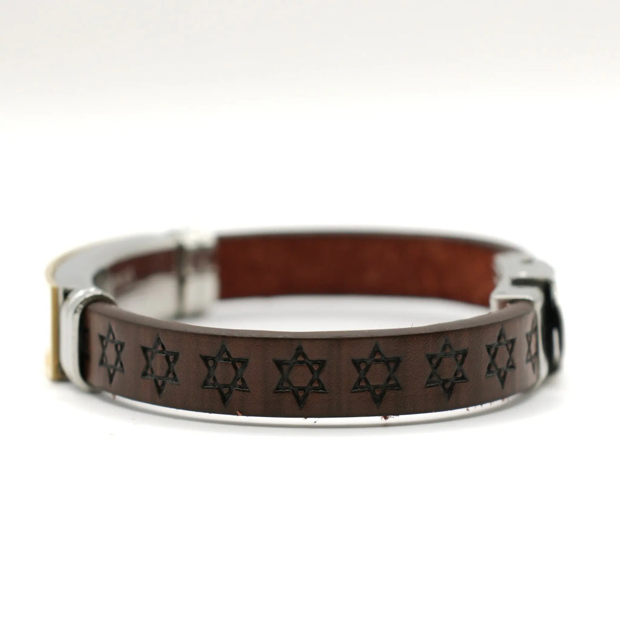 Star of David Genuine Leather Bracelet – Faith-Inspired Design The Israel Store