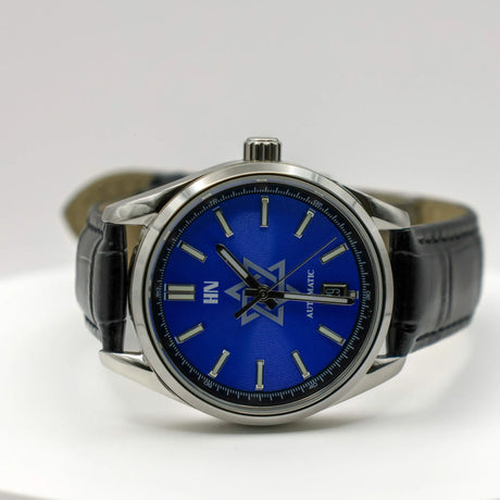 Star of David Heritage Premium Watch - Blue Edition The Israel Store