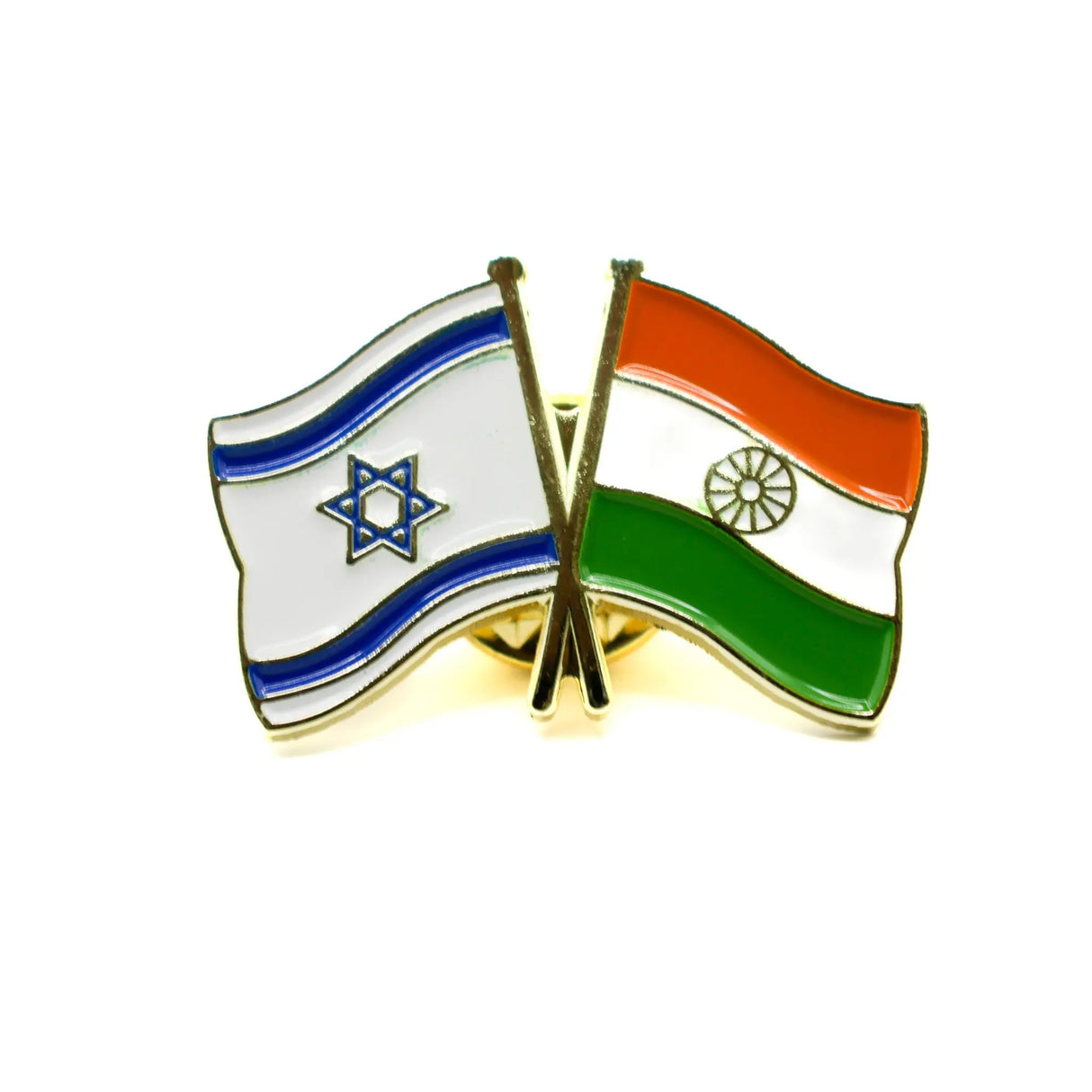 Israel-India Friendship Flag Lapel Pin The Israel Store