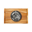 Olive Wood Coin-Embedded Business Card Case Holy Coins