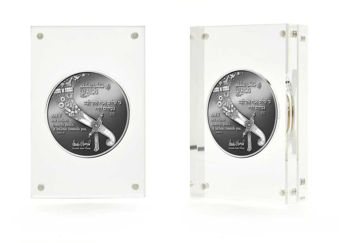 Prestige Magnetic Acrylic Coin Display Case Temple Coins