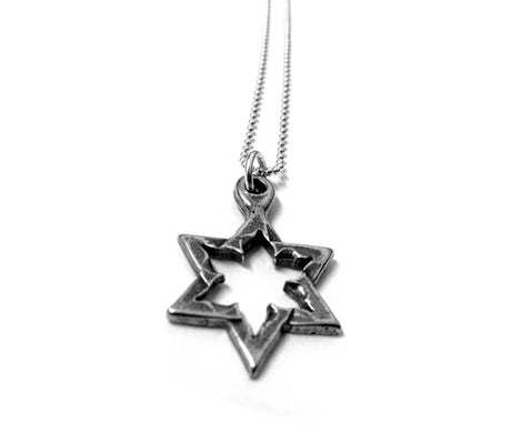 Star of David Necklace made from Hamas Rockets The Israel Store