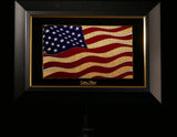 Golden Flag Wave - Color 24K Gold & 925 Silver