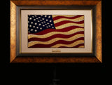 Golden Flag Wave - Color 24K Gold & 925 Silver