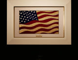 Golden Flag Wave - Color 24K Gold & 925 Silver