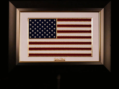 Golden Flag Full Color 24K Gold & 925 Silver Golden Patriot