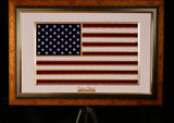 Golden Flag Full Color 24K Gold & 925 Silver Golden Patriot
