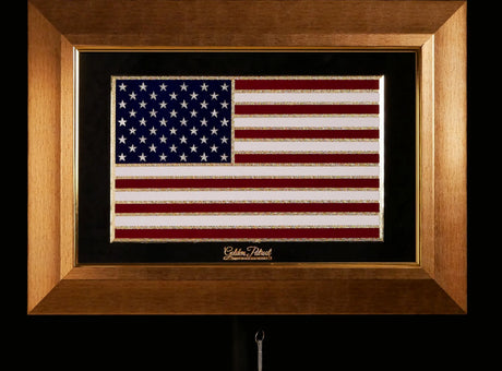 Golden Flag Full Color 24K Gold & 925 Silver Golden Patriot