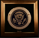 Golden Trump Seal Tribute Art in 24K Gold P. - Limited Edition 1000/Size Units Only.