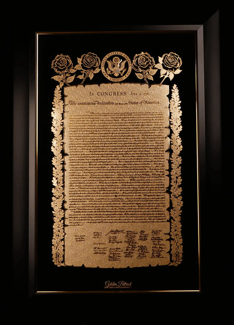 Golden Declaration of Independence Golden Patriot