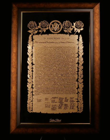 Golden Declaration of Independence Golden Patriot