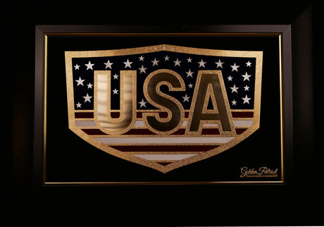 Golden USA - Full Color 24K Gold & 925 Silver Golden Patriot