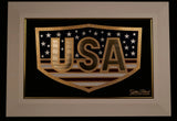 Golden USA - Full Color 24K Gold & 925 Silver Golden Patriot