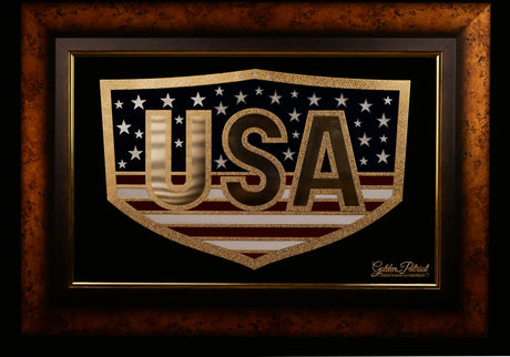 Golden USA - Full Color 24K Gold & 925 Silver Golden Patriot
