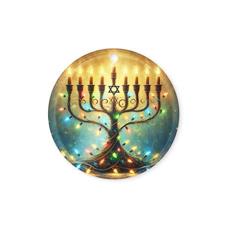 Hanukkah Menorah Acrylic Ornament The Israel Store