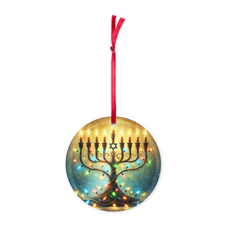 Hanukkah Menorah Acrylic Ornament The Israel Store