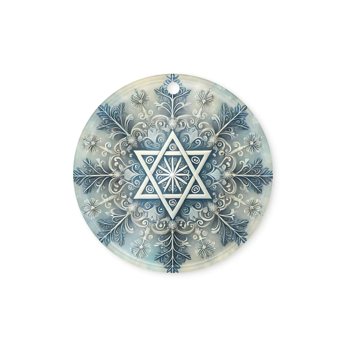 Star of David Snowflake Acrylic Ornament The Israel Store