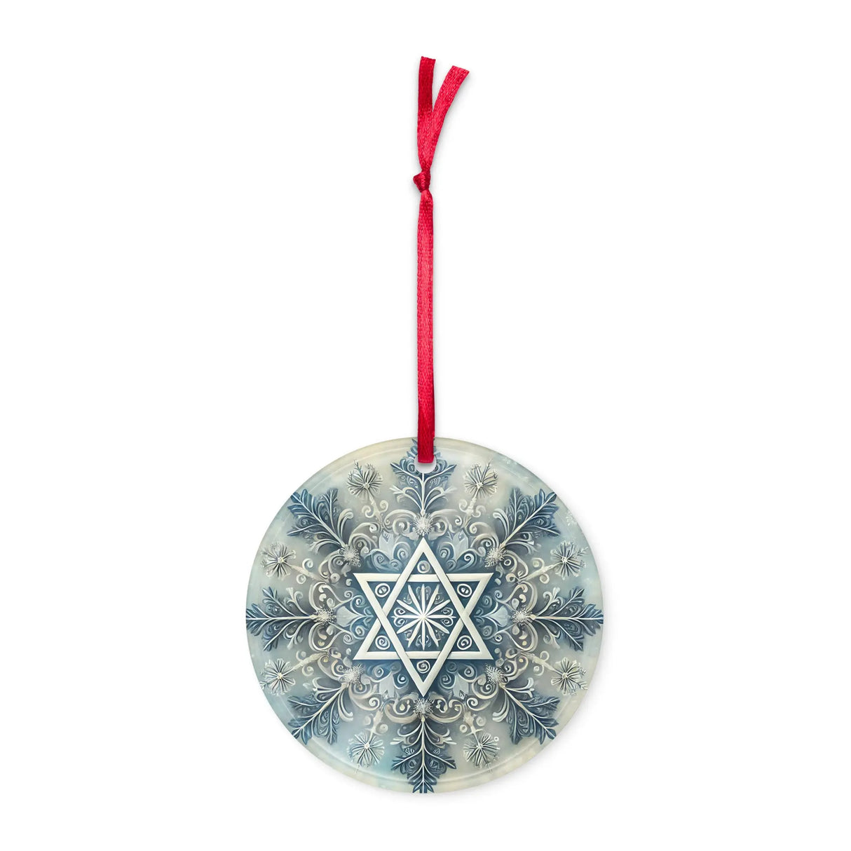 Star of David Snowflake Acrylic Ornament The Israel Store