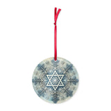 Star of David Snowflake Acrylic Ornament The Israel Store