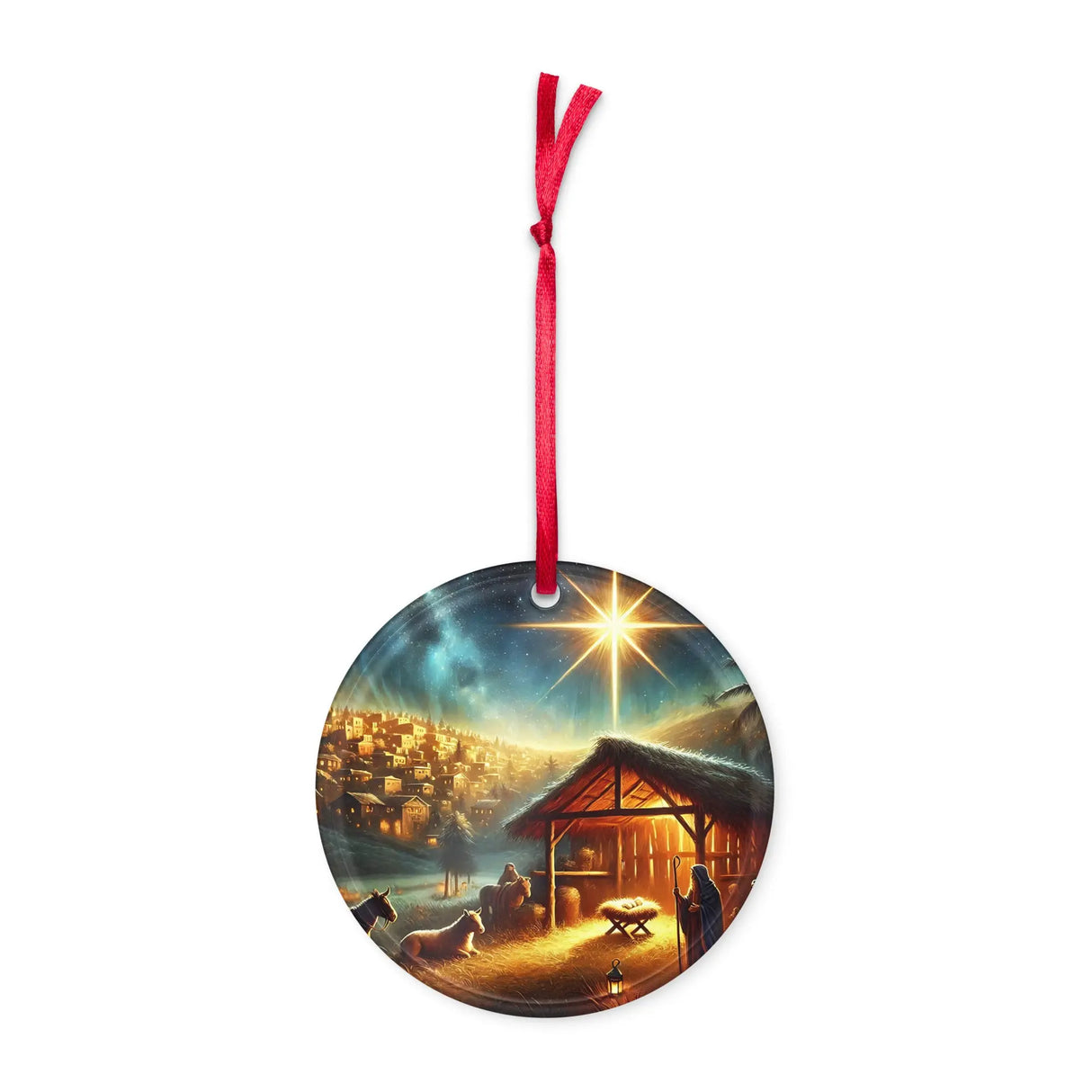 Bethlehem Nativity Scene Acrylic Ornament The Israel Store