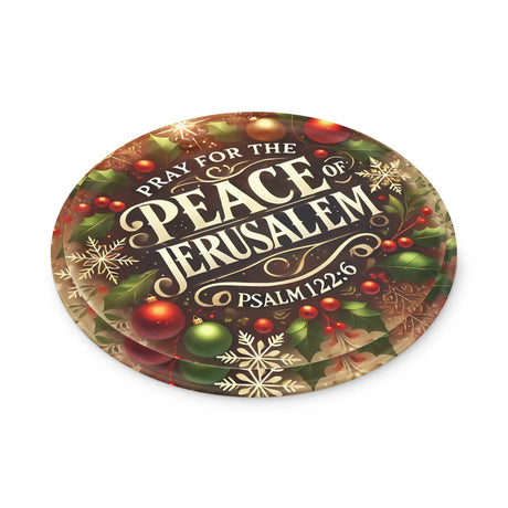 Pray for the Peace of Jerusalem Acrylic Ornament The Israel Store