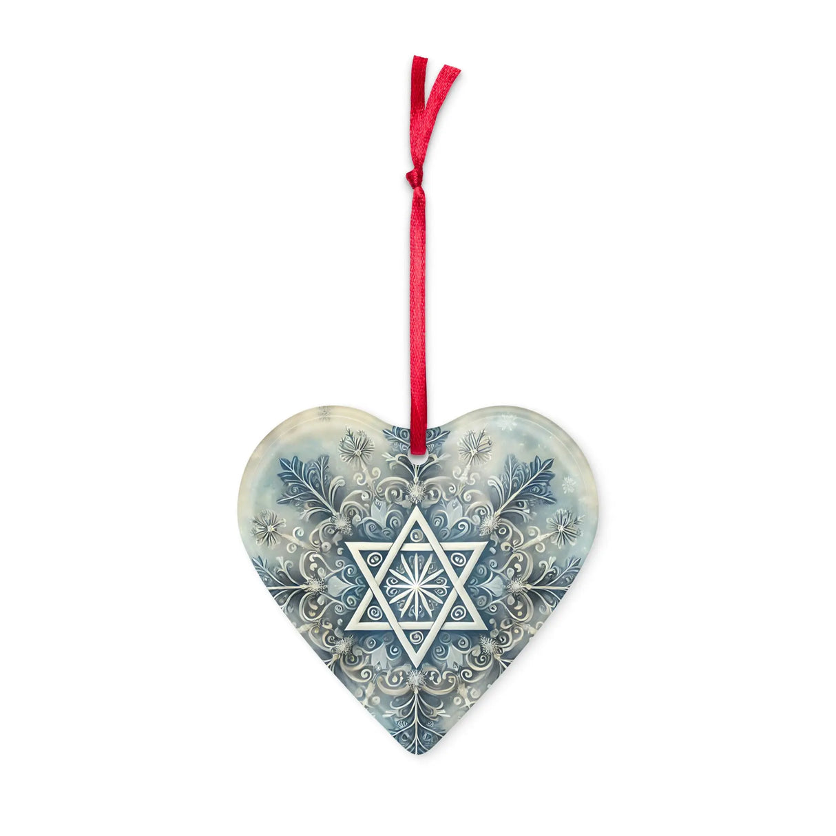 Star of David Snowflake Acrylic Ornament The Israel Store