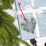 Star of David Snowflake Acrylic Ornament The Israel Store