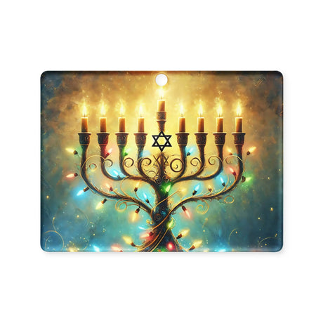 Hanukkah Menorah Acrylic Ornament The Israel Store