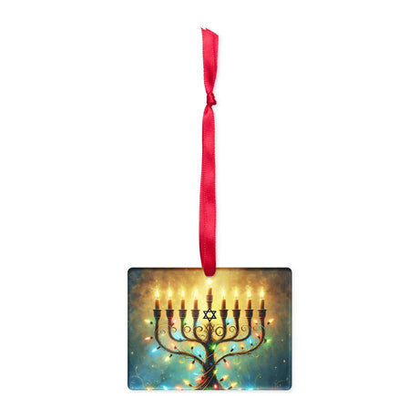 Hanukkah Menorah Acrylic Ornament The Israel Store