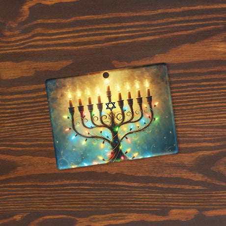 Hanukkah Menorah Acrylic Ornament The Israel Store