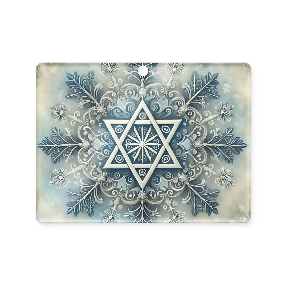 Star of David Snowflake Acrylic Ornament The Israel Store