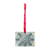 Star of David Snowflake Acrylic Ornament The Israel Store