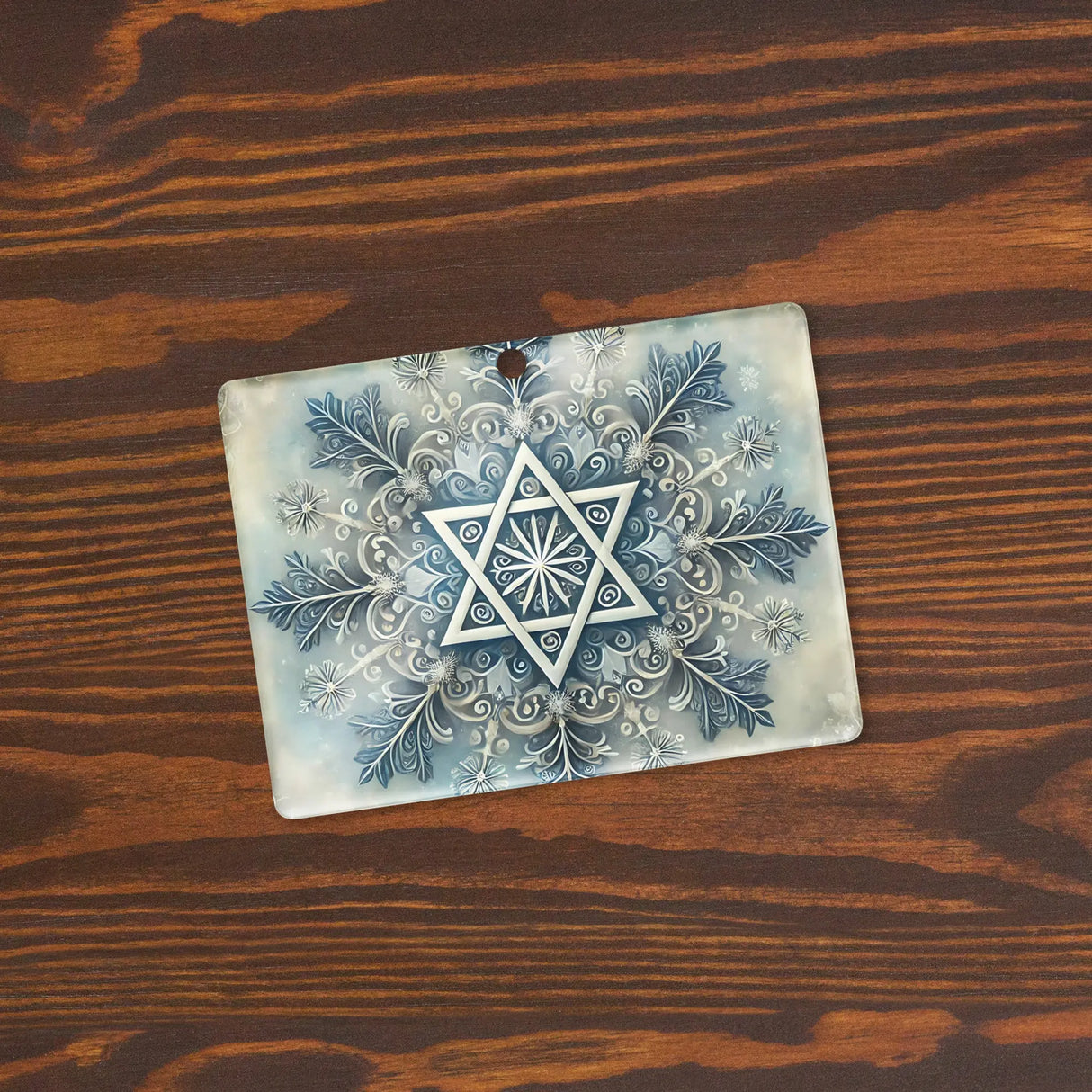 Star of David Snowflake Acrylic Ornament The Israel Store