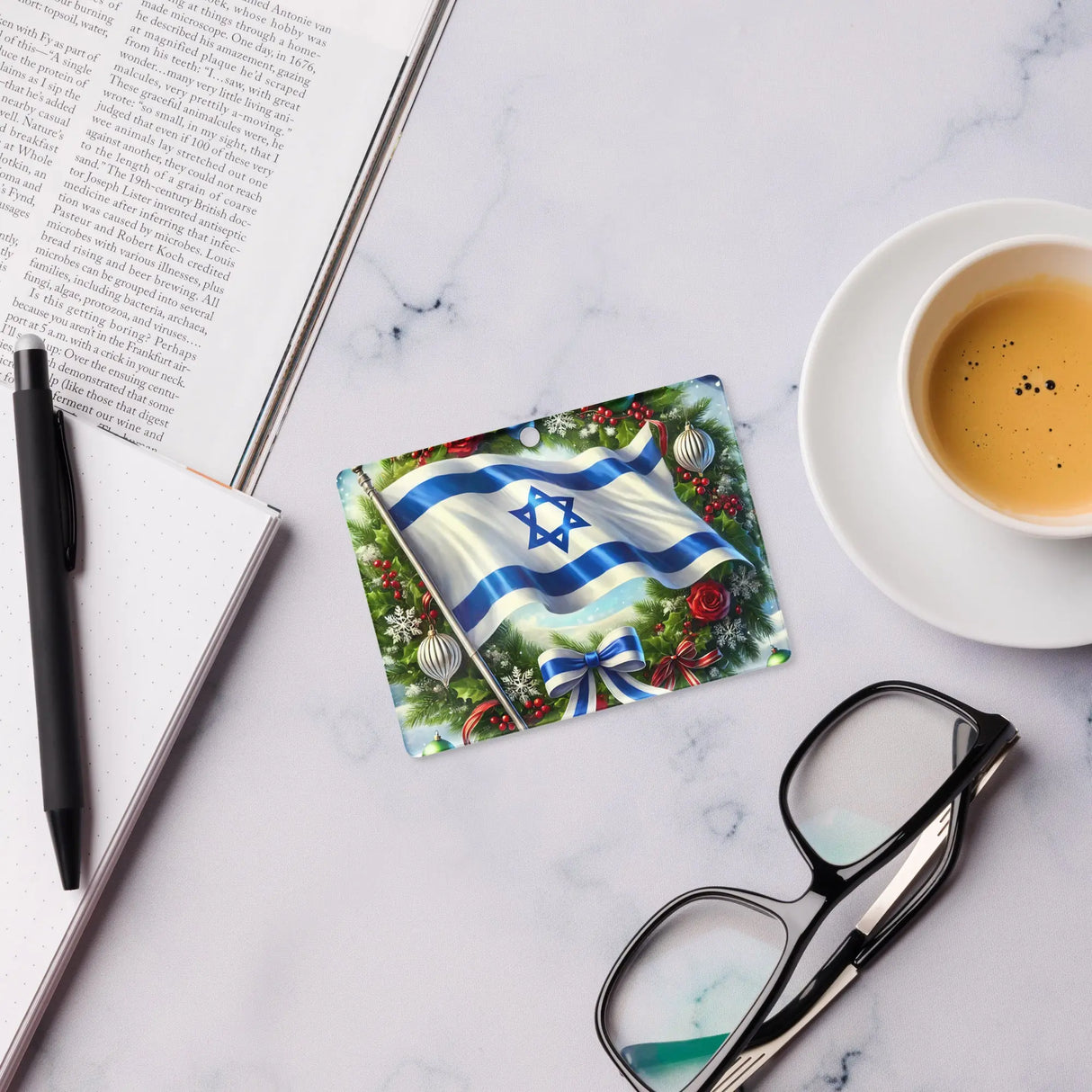 Israeli Flag Christmas Ornament The Israel Store