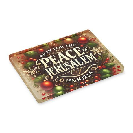 Pray for the Peace of Jerusalem Acrylic Ornament The Israel Store