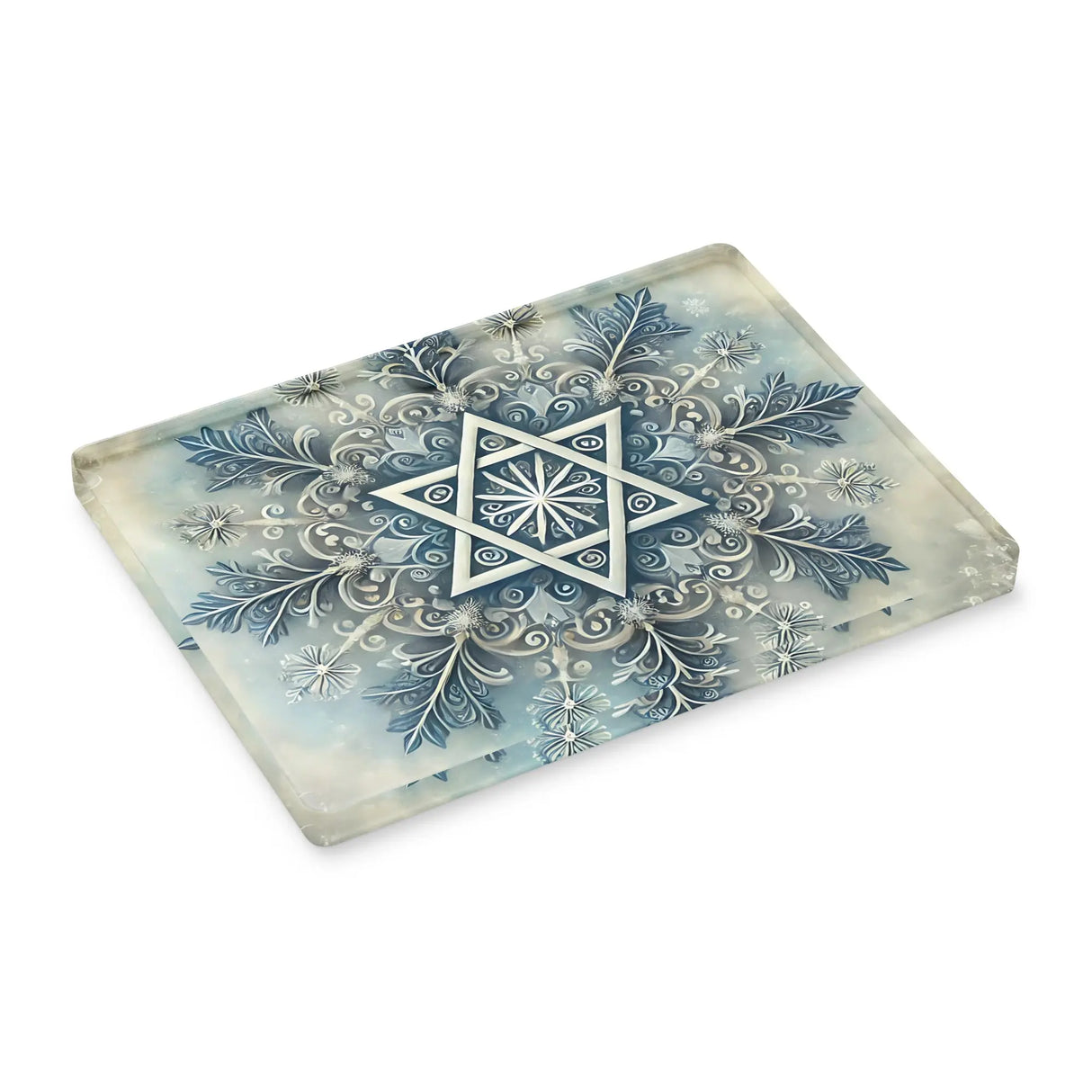 Star of David Snowflake Acrylic Ornament The Israel Store