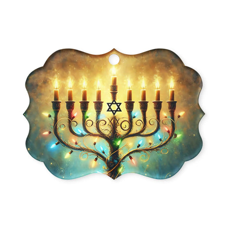 Hanukkah Menorah Acrylic Ornament The Israel Store