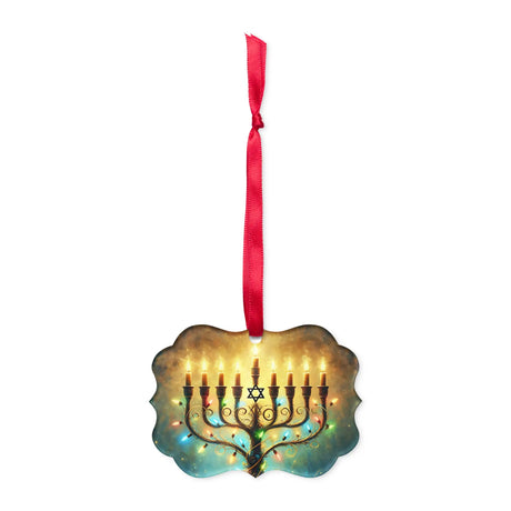 Hanukkah Menorah Acrylic Ornament The Israel Store