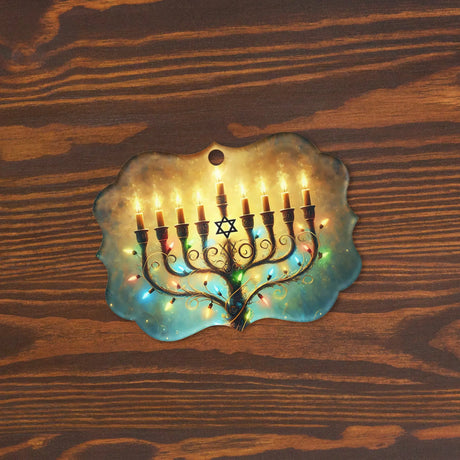 Hanukkah Menorah Acrylic Ornament The Israel Store