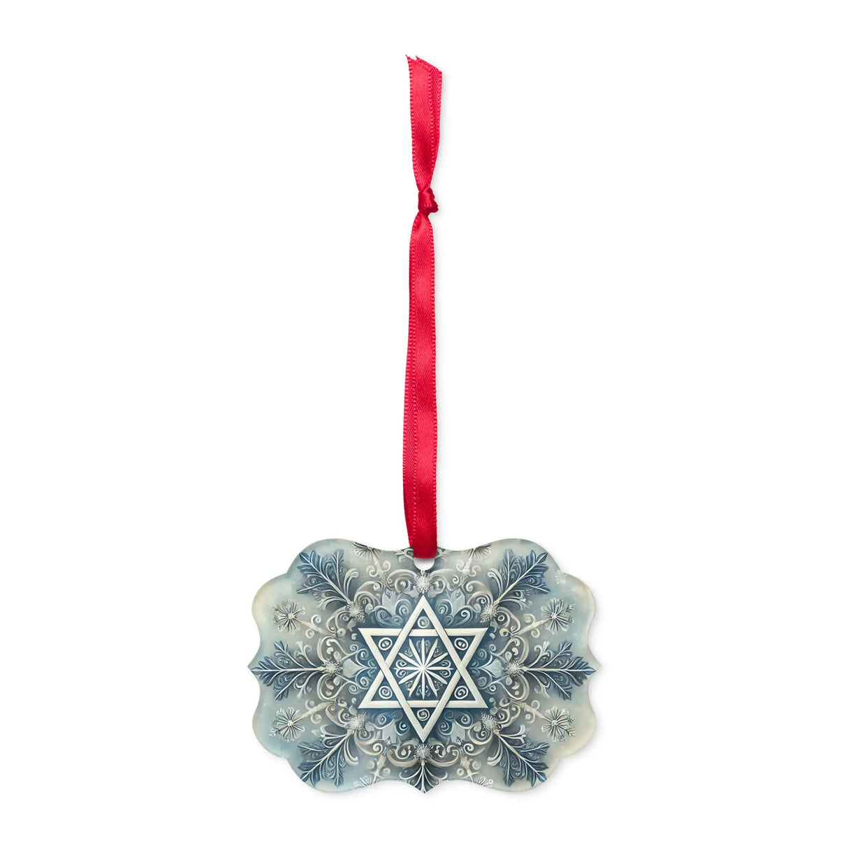 Star of David Snowflake Acrylic Ornament The Israel Store