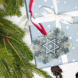 Star of David Snowflake Acrylic Ornament The Israel Store