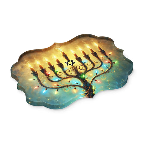 Hanukkah Menorah Acrylic Ornament The Israel Store