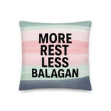 More Rest, Less Balagan Premium Pillow - Israeli Humor Meets Holy Land Comfort The Israel Store