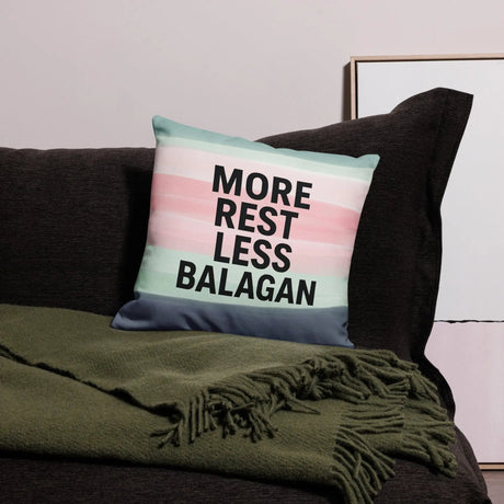 More Rest, Less Balagan Premium Pillow - Israeli Humor Meets Holy Land Comfort The Israel Store