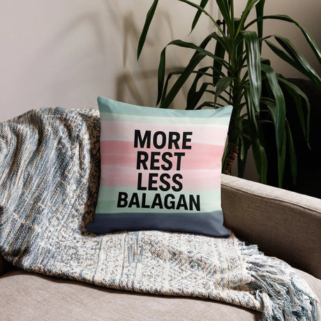 More Rest, Less Balagan Premium Pillow - Israeli Humor Meets Holy Land Comfort The Israel Store