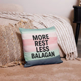 More Rest, Less Balagan Premium Pillow - Israeli Humor Meets Holy Land Comfort The Israel Store