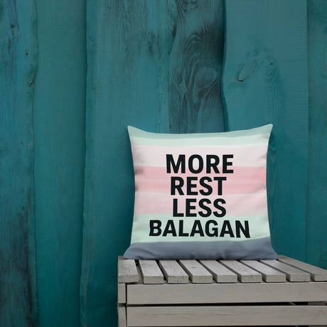 More Rest, Less Balagan Premium Pillow - Israeli Humor Meets Holy Land Comfort The Israel Store